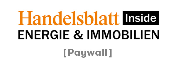 Logo „Handelsblatt Inside Energie & Immobilien“ mit Hinweis auf Paywall
