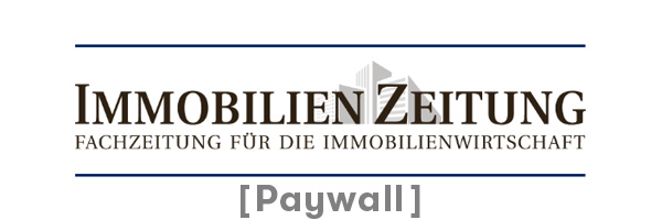 Logo der „Immobilien Zeitung – Fachzeitung für die Immobilienwirtschaft“ mit Paywall-Hinweis